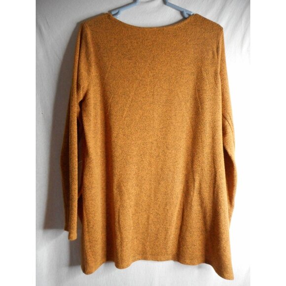 ABG Orange Brown Knit Sweater Size L Lightweight - Picture 6 of 6